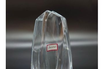 フランス　Baccarat　バカラ　ジベルニー　RRigot(リゴット)　柔らかな曲線美が輝く花瓶(花器、花生け、フラワーベース、花入れ、クリスタルガラス、外箱付き)(R-077675)