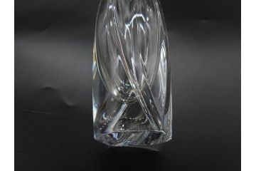 フランス　Baccarat　バカラ　ジベルニー　RRigot(リゴット)　柔らかな曲線美が輝く花瓶(花器、花生け、フラワーベース、花入れ、クリスタルガラス、外箱付き)(R-077675)