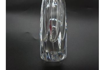 フランス　Baccarat　バカラ　ジベルニー　RRigot(リゴット)　柔らかな曲線美が輝く花瓶(花器、花生け、フラワーベース、花入れ、クリスタルガラス、外箱付き)(R-077675)