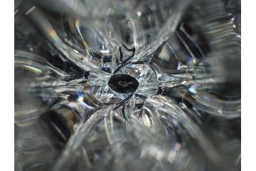 フランス　Baccarat　バカラ　ジベルニー　RRigot(リゴット)　柔らかな曲線美が輝く花瓶(花器、花生け、フラワーベース、花入れ、クリスタルガラス、外箱付き)(R-077675)