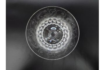フランス　Baccarat　バカラ　Parme(パルメ)　Talleyrand(タリランド)　Oenologie(オノロジー)　意匠を凝らしたエレガントなグラス4客セット(花、鳳凰、ワイングラス、ロックグラス、スピリットグラス、コップ、タンブラー、フルレッドクリスタルガラス)(R-077676)