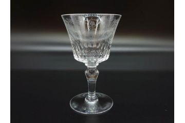 フランス　Baccarat　バカラ　Parme(パルメ)　Talleyrand(タリランド)　Oenologie(オノロジー)　意匠を凝らしたエレガントなグラス4客セット(花、鳳凰、ワイングラス、ロックグラス、スピリットグラス、コップ、タンブラー、フルレッドクリスタルガラス)(R-077676)