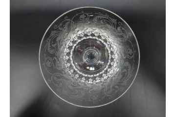 フランス　Baccarat　バカラ　Parme(パルメ)　Talleyrand(タリランド)　Oenologie(オノロジー)　意匠を凝らしたエレガントなグラス4客セット(花、鳳凰、ワイングラス、ロックグラス、スピリットグラス、コップ、タンブラー、フルレッドクリスタルガラス)(R-077676)