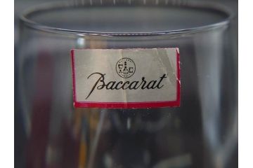 フランス　Baccarat　バカラ　Parme(パルメ)　Talleyrand(タリランド)　Oenologie(オノロジー)　意匠を凝らしたエレガントなグラス4客セット(花、鳳凰、ワイングラス、ロックグラス、スピリットグラス、コップ、タンブラー、フルレッドクリスタルガラス)(R-077676)
