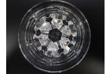 フランス　Baccarat　バカラ　Parme(パルメ)　Talleyrand(タリランド)　Oenologie(オノロジー)　意匠を凝らしたエレガントなグラス4客セット(花、鳳凰、ワイングラス、ロックグラス、スピリットグラス、コップ、タンブラー、フルレッドクリスタルガラス)(R-077676)