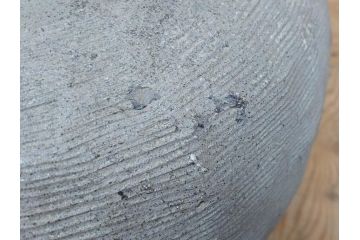 鎌倉時代〜室町時代　珠洲焼　高さ46cm　素朴な美しさを感じる壷(綾杉文、甕、壺)(R-077678)