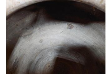 鎌倉時代〜室町時代　珠洲焼　高さ46cm　素朴な美しさを感じる壷(綾杉文、甕、壺)(R-077678)