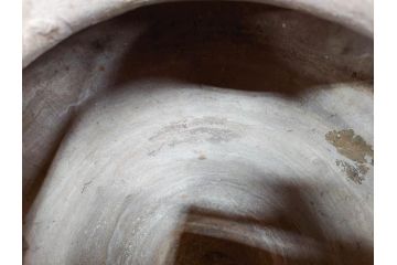 鎌倉時代〜室町時代　珠洲焼　高さ46cm　素朴な美しさを感じる壷(綾杉文、甕、壺)(R-077678)