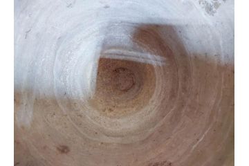 鎌倉時代〜室町時代　珠洲焼　高さ46cm　素朴な美しさを感じる壷(綾杉文、甕、壺)(R-077678)