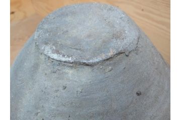 鎌倉時代〜室町時代　珠洲焼　高さ46cm　素朴な美しさを感じる壷(綾杉文、甕、壺)(R-077678)