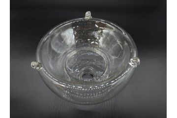 大正〜昭和初期　蓋付き　ノスタルジックな雰囲気を演出するハエ取り瓶2個セット(蠅、蝿、ハエトリ器、ガラス、硝子、フタ付き)(R-077681)