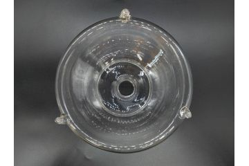 大正〜昭和初期　蓋付き　ノスタルジックな雰囲気を演出するハエ取り瓶2個セット(蠅、蝿、ハエトリ器、ガラス、硝子、フタ付き)(R-077681)
