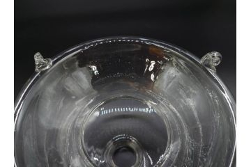 大正〜昭和初期　蓋付き　ノスタルジックな雰囲気を演出するハエ取り瓶2個セット(蠅、蝿、ハエトリ器、ガラス、硝子、フタ付き)(R-077681)