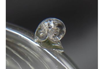 大正〜昭和初期　蓋付き　ノスタルジックな雰囲気を演出するハエ取り瓶2個セット(蠅、蝿、ハエトリ器、ガラス、硝子、フタ付き)(R-077681)