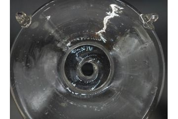 大正〜昭和初期　蓋付き　ノスタルジックな雰囲気を演出するハエ取り瓶2個セット(蠅、蝿、ハエトリ器、ガラス、硝子、フタ付き)(R-077681)