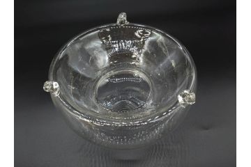 大正〜昭和初期　蓋付き　ノスタルジックな雰囲気を演出するハエ取り瓶2個セット(蠅、蝿、ハエトリ器、ガラス、硝子、フタ付き)(R-077682)