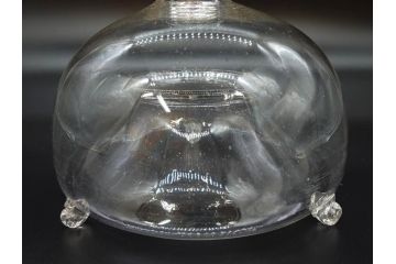 大正〜昭和初期　蓋付き　ノスタルジックな雰囲気を演出するハエ取り瓶2個セット(蠅、蝿、ハエトリ器、ガラス、硝子、フタ付き)(R-077682)