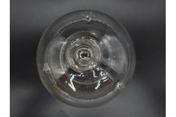 大正〜昭和初期　蓋付き　ノスタルジックな雰囲気を演出するハエ取り瓶2個セット(蠅、蝿、ハエトリ器、ガラス、硝子、フタ付き)(R-077682)