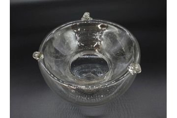 大正〜昭和初期　蓋付き　ノスタルジックな雰囲気を演出するハエ取り瓶2個セット(蠅、蝿、ハエトリ器、ガラス、硝子、フタ付き)(R-077682)