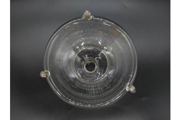 大正〜昭和初期　蓋付き　ノスタルジックな雰囲気を演出するハエ取り瓶2個セット(蠅、蝿、ハエトリ器、ガラス、硝子、フタ付き)(R-077682)