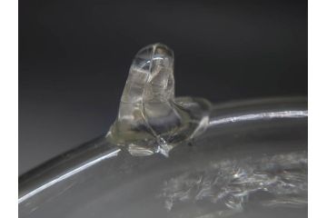 大正〜昭和初期　蓋付き　ノスタルジックな雰囲気を演出するハエ取り瓶2個セット(蠅、蝿、ハエトリ器、ガラス、硝子、フタ付き)(R-077683)