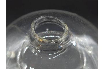 大正〜昭和初期　蓋付き　ノスタルジックな雰囲気を演出するハエ取り瓶2個セット(蠅、蝿、ハエトリ器、ガラス、硝子、フタ付き)(R-077683)