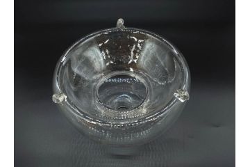 大正〜昭和初期　蓋付き　ノスタルジックな雰囲気を演出するハエ取り瓶2個セット(蠅、蝿、ハエトリ器、ガラス、硝子、フタ付き)(R-077684)