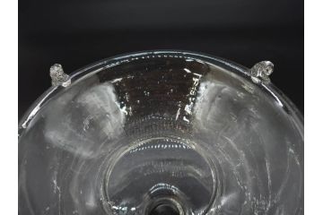大正〜昭和初期　蓋付き　ノスタルジックな雰囲気を演出するハエ取り瓶2個セット(蠅、蝿、ハエトリ器、ガラス、硝子、フタ付き)(R-077684)