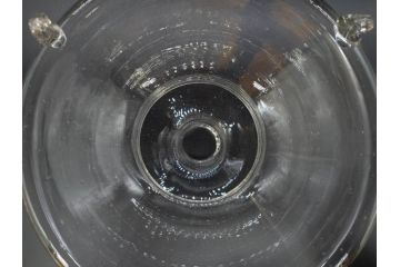 大正〜昭和初期　蓋付き　ノスタルジックな雰囲気を演出するハエ取り瓶2個セット(蠅、蝿、ハエトリ器、ガラス、硝子、フタ付き)(R-077684)