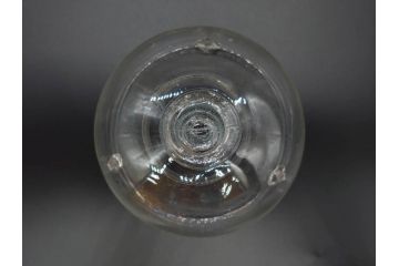 大正〜昭和初期　蓋付き　ノスタルジックな雰囲気を演出するハエ取り瓶2個セット(蠅、蝿、ハエトリ器、ガラス、硝子、フタ付き)(R-077684)