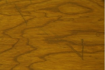 和製ヴィンテージ　楢(ナラ)材　郵便局で使われていた作業台付き片袖机　(R-077691)