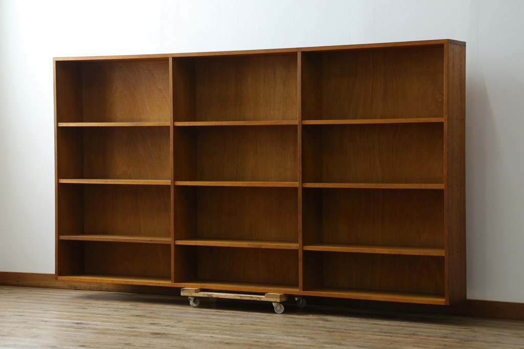 和製アンティーク　特大!!古い図書館のブックラック　(R-077692)