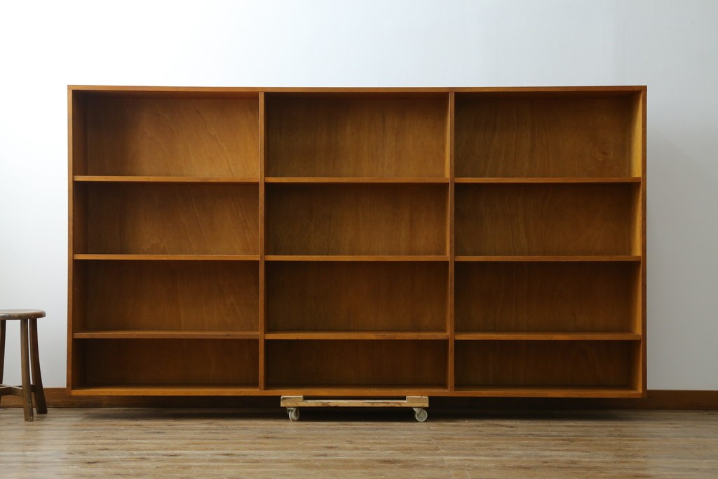和製アンティーク　特大!!古い図書館のブックラック　(R-077692)