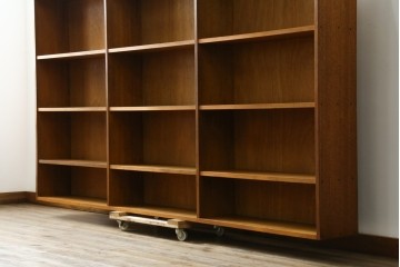 和製アンティーク　特大!!古い図書館のブックラック　(R-077692)