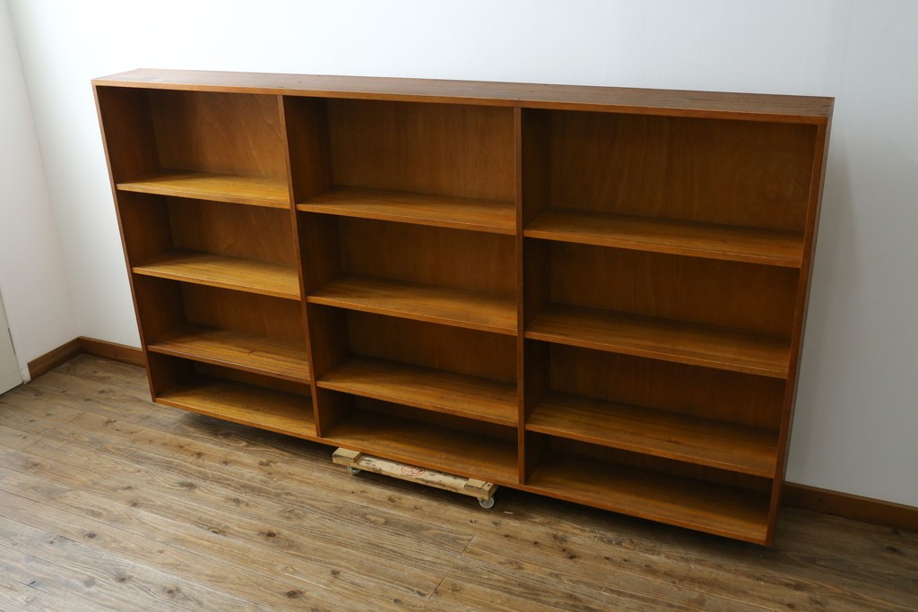 和製アンティーク　特大!!古い図書館のブックラック　(R-077692)