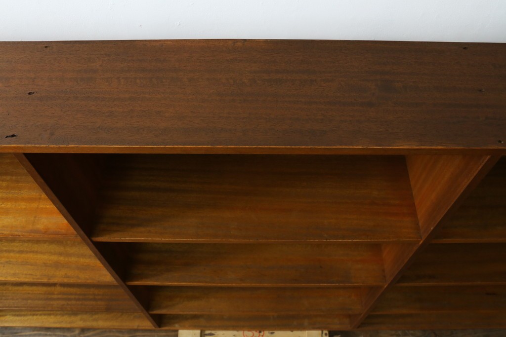 和製アンティーク　特大!!古い図書館のブックラック　(R-077692)