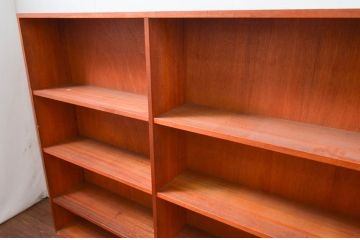 和製アンティーク　特大!!古い図書館のブックラック(本屋、展示棚、本棚、陳列棚、ブックシェルフ、オープンラック、収納棚、飾り棚、ディスプレイラック、店舗什器)(R-077692)