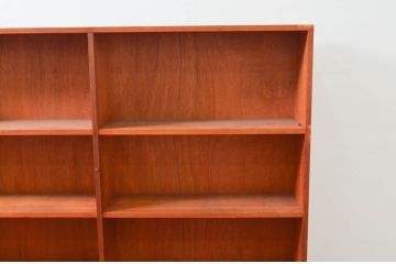 和製アンティーク　特大!!古い図書館のブックラック(本屋、展示棚、本棚、陳列棚、ブックシェルフ、オープンラック、収納棚、飾り棚、ディスプレイラック、店舗什器)(R-077692)