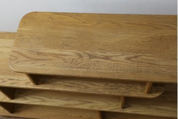 中古　希少な絶版品!　ACME Furniture(アクメファニチャー)　POCATELLO　SHELF(ポカテロ　シェルフ)-2018　アシンメトリーなデザインがお洒落な飾り棚(オープンラック、ディスプレイラック、陳列棚、店舗什器)(R-077693)