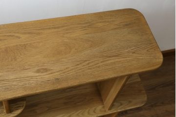 中古　希少な絶版品!　ACME Furniture(アクメファニチャー)　POCATELLO　SHELF(ポカテロ　シェルフ)-2018　アシンメトリーなデザインがお洒落な飾り棚(オープンラック、ディスプレイラック、陳列棚、店舗什器)(R-077693)