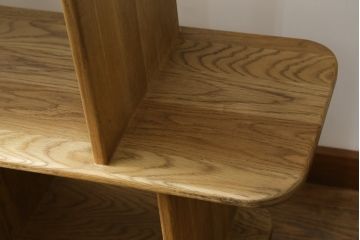 中古　希少な絶版品!　ACME Furniture(アクメファニチャー)　POCATELLO　SHELF(ポカテロ　シェルフ)-2018　アシンメトリーなデザインがお洒落な飾り棚(オープンラック、ディスプレイラック、陳列棚、店舗什器)(R-077693)