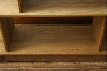 中古　希少な絶版品!　ACME Furniture(アクメファニチャー)　POCATELLO　SHELF(ポカテロ　シェルフ)-2018　アシンメトリーなデザインがお洒落な飾り棚(オープンラック、ディスプレイラック、陳列棚、店舗什器)(R-077693)
