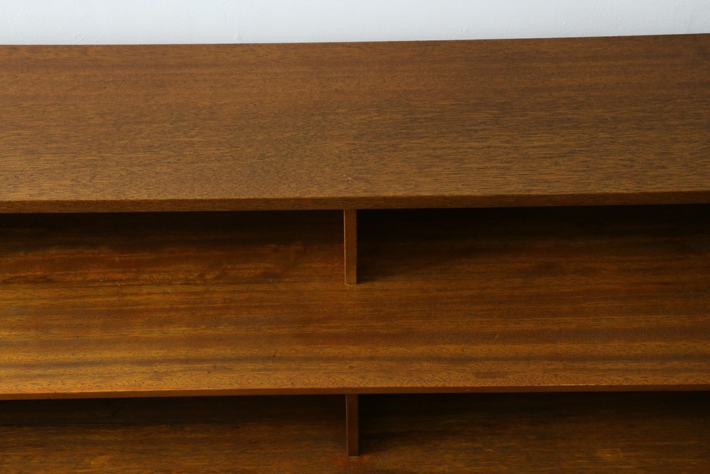 和製ヴィンテージ　図書館で使われていたシンプルなブックラック　(R-077696)