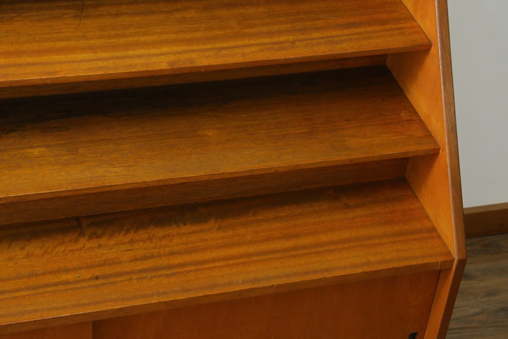 和製ヴィンテージ　図書館で使われていたシンプルなブックラック　(R-077696)