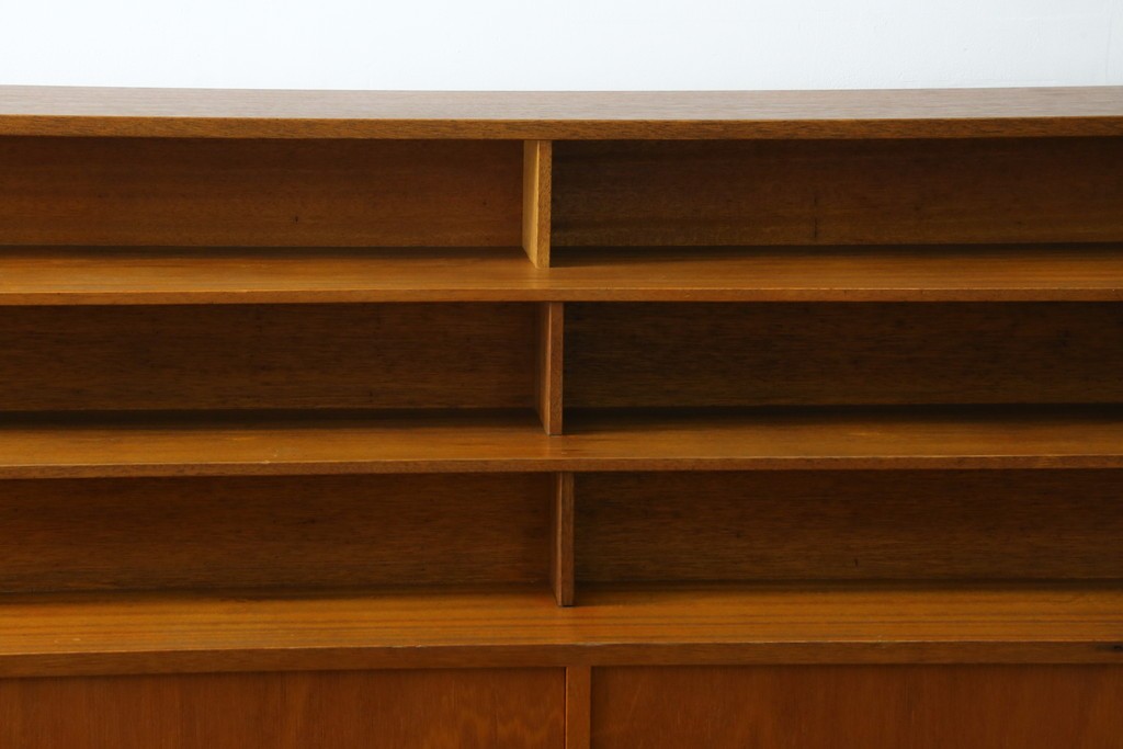 和製ヴィンテージ　図書館で使われていたシンプルなブックラック　(R-077696)