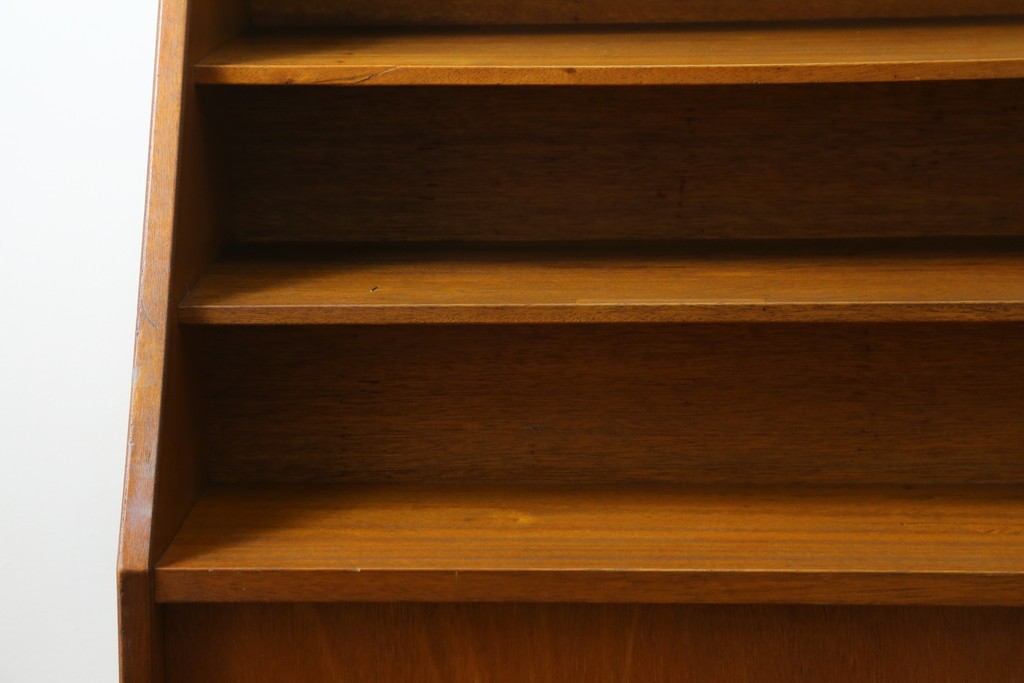 和製ヴィンテージ　図書館で使われていたシンプルなブックラック　(R-077696)