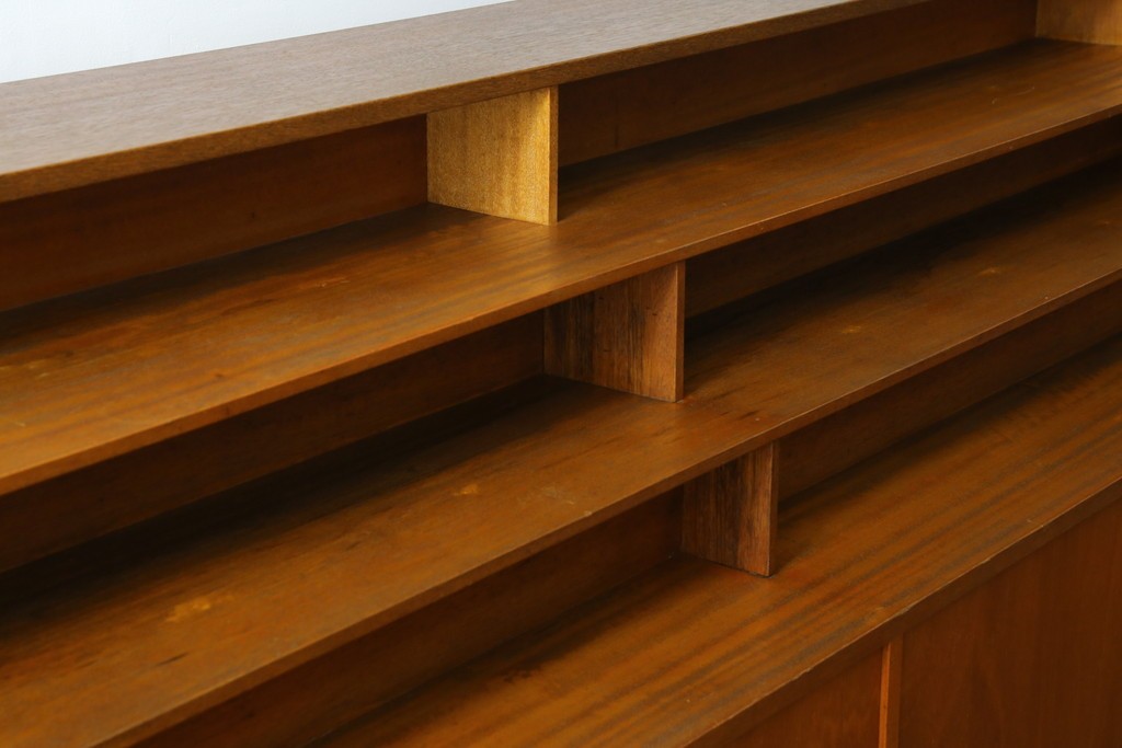 和製ヴィンテージ　図書館で使われていたシンプルなブックラック　(R-077696)