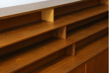 和製ヴィンテージ　図書館で使われていたシンプルなブックラック　(R-077696)