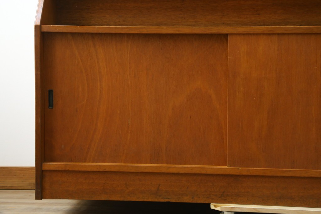 和製ヴィンテージ　図書館で使われていたシンプルなブックラック　(R-077696)