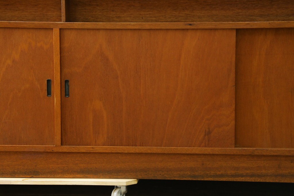 和製ヴィンテージ　図書館で使われていたシンプルなブックラック　(R-077696)